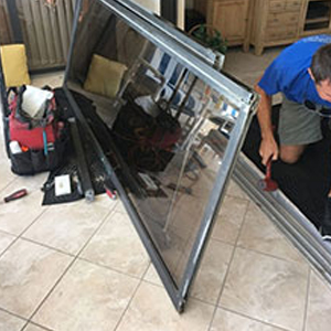 sliding glass door frame repair Aptos